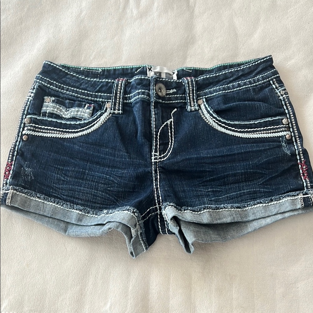 Women's Dark Blue Jean Shorts